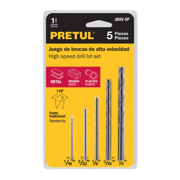 Multi fúrószár készlet Pretul (JBAV-5P)